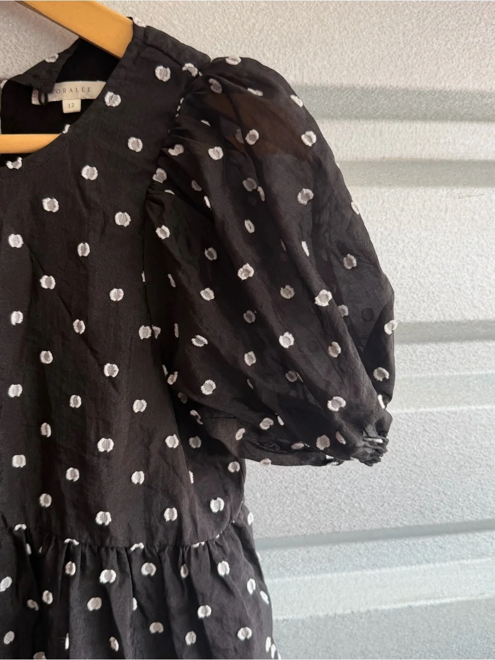 Noralee Claire Dress in black & ivory dot